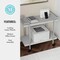 Martha Stewart Liam 2-Tier Gray Mobile Office Storage and Printer Cart w/Brushed Nickel Frame NAN-JH-17107-GY-MS - alternate 2